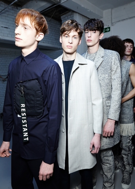 Matthew Miller AW15, backstage (Sam Wilson, courtesy of British Fashion Council) Matthew Miller AW15, backstage (Sam Wilson, courtesy of British Fashion Council)