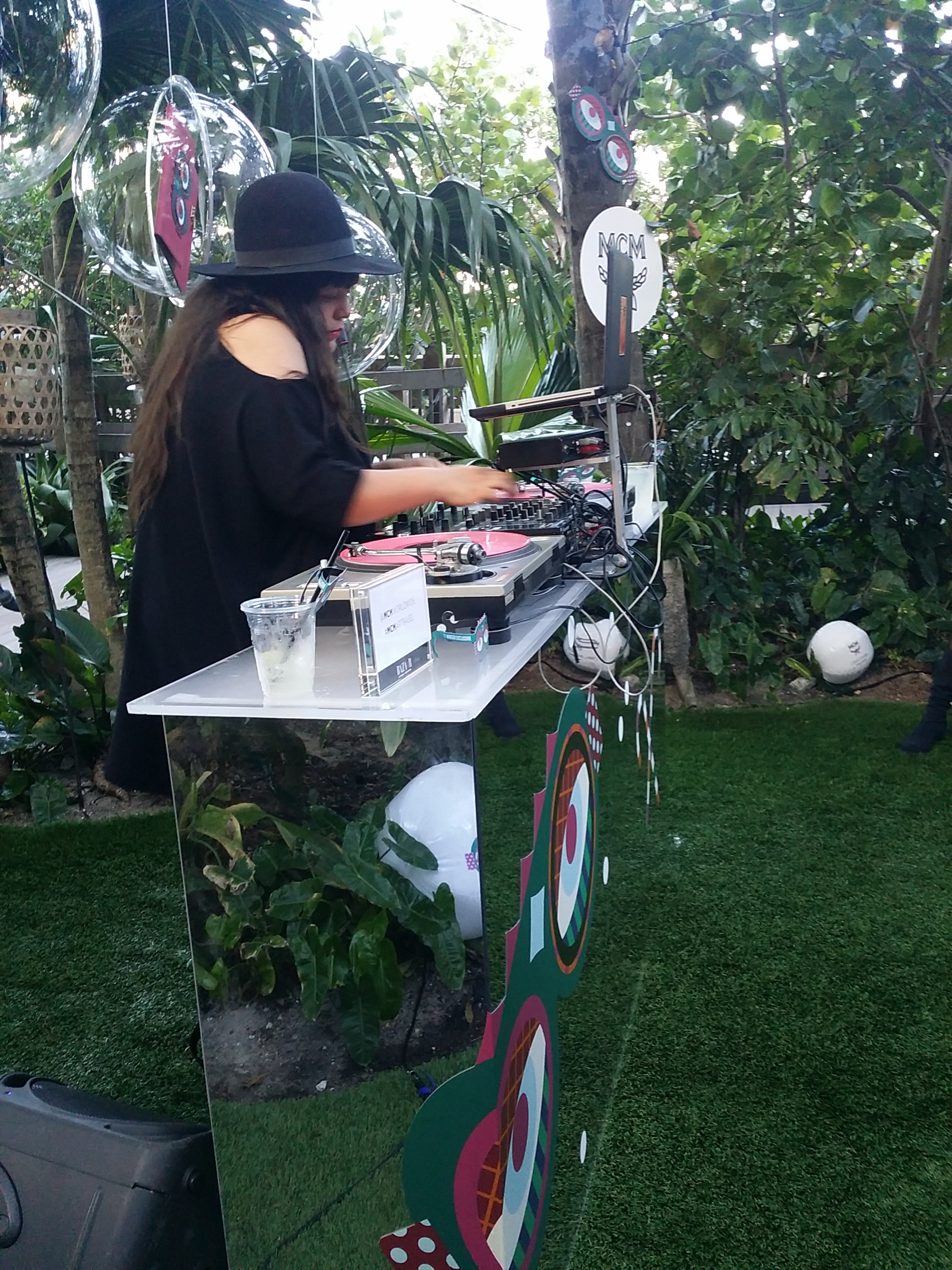 DJ Ana Calderon spins  