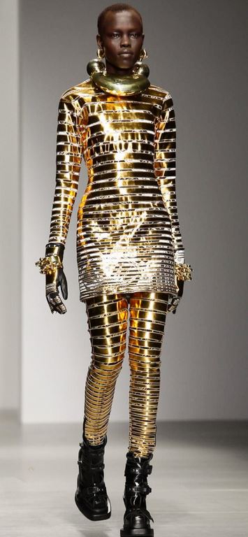 London Fashion Week AW14 - KTZ - Gold Warrior Goddess