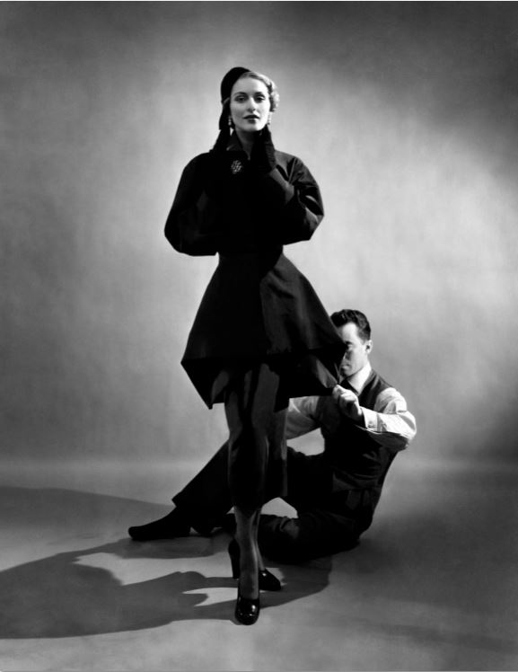 2. Charles James with Model, 1948  Courtesy of The Metropolitan Museum of Art, Photograph by Cecil Beaton,  Beaton / Vogue / Condé Nast Archive. Copyright © Condé Nast