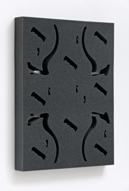 12. Nicolas Pelzer Muscle Remainder, 2014 Water-jet cut foam 80 x 60 cm Future Gallery