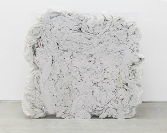 4. Bill Jenkins Cistern 2, 2014 Plexiglas, steel, and plastic sheeting 51 x 52 x 13 inches Courtesy of Laurel Gitlin